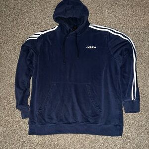 Adidas Vintage OG Dark Blue White Casual Hoodie